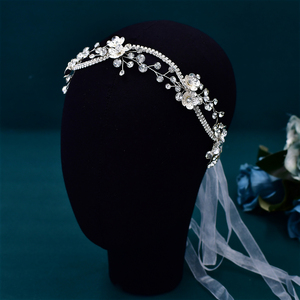 YouLaPan Elegante Diadema de <span class=keywords><strong>Novia</strong></span> con Cristales y <span class=keywords><strong>Flores</strong></span> de Aleación, Tocado de <span class=keywords><strong>Novia</strong></span>, Accesorios para el Cabello de Boda, Tocado para Mujer para Fiesta HP573 - Product Image 5