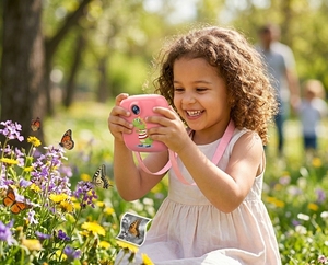 Digitale Sofortbild-Minikamera für Kinder CMOS Fotografieren Geschenkidee für Kinder Druckt Fotos auf MicroSD - Product Image 2