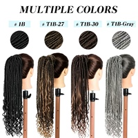Perruque queue de cheval bouclée Statue de la Liberté en fibre haute température, tendance et polyvalente pour femmes, extensions de cheveux 100g-22 pouces