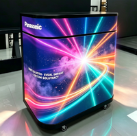 Comptoir de bar mobile, cabine DJ, écran LED P1.25 - P2.5, mur vidéo LED portable pour festivals de musique électronique, boîtes de nuit, événements