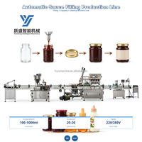 Machine de remplissage, de bouchage et d'étiquetage de sauces de qualité alimentaire, ligne de production de remplissage et d'embouteillage de beurre de cacahuètes, de sauce chili et de pâte de tomate