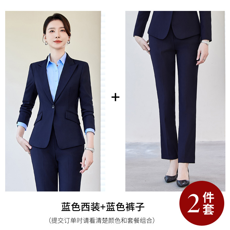 blue suit pants
