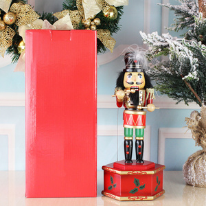Haute qualité 36cm peint marionnette personne marionnette ornements de noël décorations de noël <span class=keywords><strong>casse</strong></span>-<span class=keywords><strong>noisette</strong></span> roi soldat boîte à musique - Product Image 5
