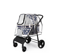Chariot pour animaux de compagnie Wangmao, petits chiens, 4 roues, pliable, léger, facile à assembler, poussette pour chiots, poussettes pour chiens et chats