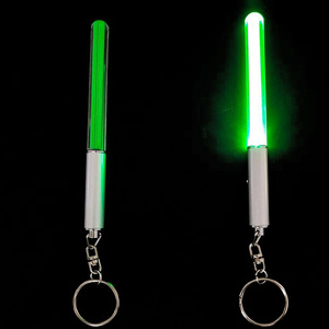 Quà tặng khuyến mãi Acrylic LED lightsaber Keychain đầy màu sắc LED <span class=keywords><strong>Flashing</strong></span> Stick Móc chìa khóa - Product Image 5