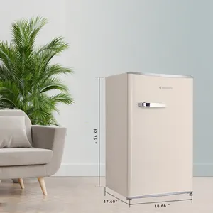 3.2 Cu.Ft Mini frigo con termostato regolabile Freezer a porta singola compatto frigorifero per Hotel