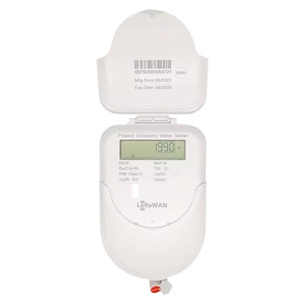 Débitmètre à ultrasons prépayé intelligent en laiton numérique Lorawan de haute précision Compteur d'eau pour objets <span class=keywords><strong>Internet</strong></span> Protection IP68 Échantillon gratuit - Product Image 2