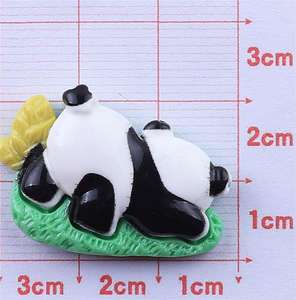 Nueva llegada Panda Multi-estilo lindo Animal resina encantos para DIY crema pegamento teléfono caso sombreros Material Accesorios - Product Image 6