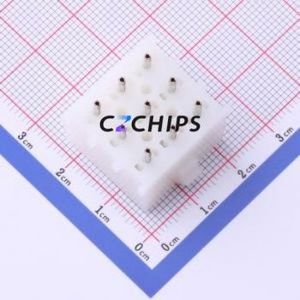 350763-4 Wire-to-Board Pin Header Through hole Component (THT),P=6.35mm Connector 3x3P 6.35mm Through Hole 9P - Product Image 2