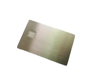 Tarjeta de crédito de membresía VIP en blanco de plata de lujo personalizada barata de fábrica diseño de tarjetas de visita grabadas en metal