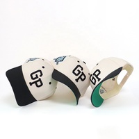 Proveedor OEM, Gorra Deportiva Unisex Europea de 6 Paneles, Logotipo Bordado en 3D, Dos Tonos, Gorras de Béisbol con Visera Curva, Personalizables para Equipos