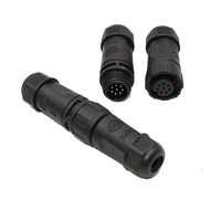 1 set Male Female Plugs M12 pour Led Light Waterproof Electrical Cable Connector Plug Socket 2 3 4 5 6 7 8 Pins M12 Connector