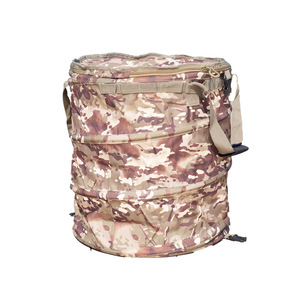 Panier de rangement pliable en toile, rond, pour le camping et l'extérieur, organisateur de rangement - Product Image 2