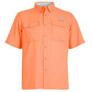 Tùy Chỉnh Polyester Áo Sơ Mi Chất Lượng Tốt Upf 50 Nút Xuống UV Bảo Vệ Ngắn Tay Áo Câu Cá Áo Sơ Mi Collumbia Tùy Chỉnh Người Đàn Ông Rắn Áo Sơ Mi - Product Image 5