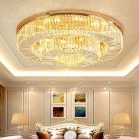 Luminaire suspendu en cristal simple pour îlot de cuisine, plafond, luminaire suspendu moderne pour salon, luxe, élégant, rond, petit luminaire suspendu en cristal