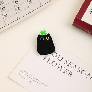 Spot cartoon <b>Black</b> Cat series plastic brooch to send students cute <b>small</b> gift <b>backpack</b> Gifts wholesale - Product Image 3