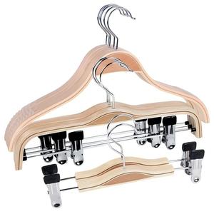 Gantungan Baju Kayu Solid Minimalis Modern Grosir Khusus Toko Pakaian Anti Gores Anti Selip dan Anti Benturan Bahu - Product Image 5