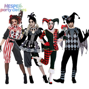 Disfraz de Payaso de Terror HESPER para Halloween, Diseño a Cuadros Rojos y Negros, Payaso Malvado Blanco con Pantalones, Inspirado en Personajes de Anime y Animales - Product Image 1