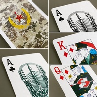 Cartes à jouer de poker camouflage avec logo personnalisé, coins arrondis durables et écologiques, boîte en papier imprimée CMYK, marque Keji