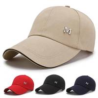 Gorra de Béisbol de Lujo de 5 Paneles, Negra, de Algodón, Estructurada, Gorras Deportivas Lisas con Logotipo Bordado Personalizado para Hombre