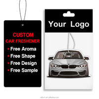 Désodorisant de voiture et d'intérieur de luxe, design moderne avec logo de dessin animé, parfum de rose, en papier absorbant en forme de fruits, parfum longue durée