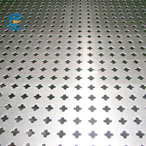 Plaque à poinçonner hexagonale en acier inoxydable, perlée, pour trous ronds, 304 SS, 1 pièce