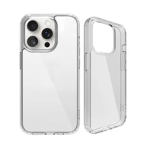 Funda de teléfono transparente Original de tendencia para iPhone 15 Tpu Anti-Shock Hd Clear Phone Case para iPhone 12 13 14 15 16 Pro Max Case