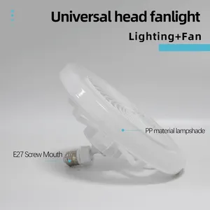 High Brightness Universal Head Fan Light 3000-10000K Household Smart Control Ceiling Fan With Light