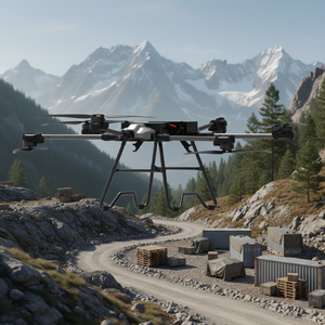 Heavy-lift Industrial Drone Dual Camera Quad Brushless Motor 100kg Cargo Transport for Mountainous Terrain Logistics Delivery - Product Image 4