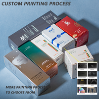 Cajas de Papel Artístico para Empaque de Botellas de Perfume, Aceite Esencial y Loción Cosmética Coreana, con Impresión de Logotipo y Tamaño Personalizado