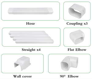 ชุดฝาครอบพีวีซีสีขาว45องศาอุปกรณ์ท่อเครื่องปรับอากาศแบบแยกขนาดเล็ก & ปั๊มความร้อน - Product Image 3