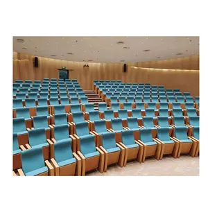 Manufactory direct parts auditorium chair with pleated skirt lecture hall seating supplier