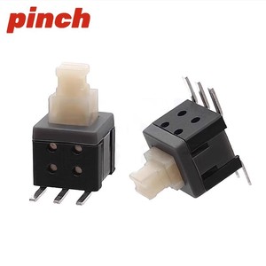 สวิตช์ร็อคเกอร์ 5.8x5.8 มม. แบบติดตั้งบนพื้นผิว ทนความร้อนสูง ไนลอนสีดำ SPST สวิตช์แบบอิสระสำหรับการติดตั้งบนแผง - Product Image 4