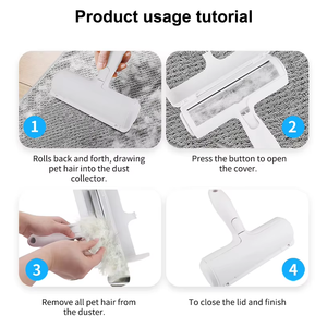 Wholesale Luxury Safe Portable Plastic Multi-Purpose <strong>Pet</strong> Hair Removal Roller <strong>Brush</strong> For Cats &amp; Dogs-Massage Comb &amp; Hair Cleaner - Product Image 3