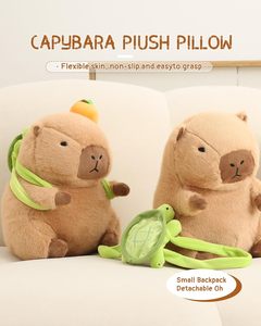 Phim Hoạt Hình Dễ Thương Đa Dimesions Capybara Búp Bê Sang Trọng Ba Lô Nước Cá Heo Sang Trọng Tùy Chỉnh Búp Bê Túi Cho Cô Gái Phim Hoạt Hình Vai Túi - Product Image 5