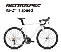 Vélo de route en fibre de carbone R10, 22 vitesses, frein à disque, vélo de course pour vent contré, roue 700c, 15 kg