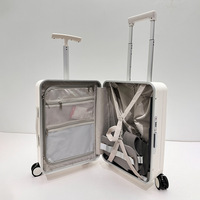 Valise Trolley Multifonctionnelle 20 pouces pour Bébé et Enfant, Imperméable avec Serrure, Siège Rembourré, Tendance et Pratique