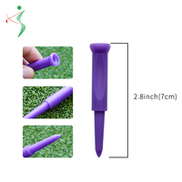 Vente chaude Accessoire de golf Tees de golf Step Down Tees de golf plats populaires Tees de golf en plastique
