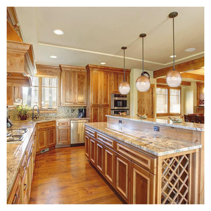 CBMmart-armarios de cocina ajustados de estilo europeo, diseño personalizado, armario de cocina real de madera sólida de lujo - Product Image 6