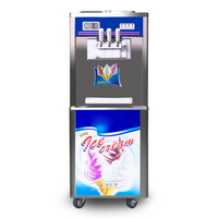 Machine à crème glacée Gongly en acier inoxydable, capacité de 18 à 25 L/H, pour lait de noix, eau et chocolat, crème glacée molle