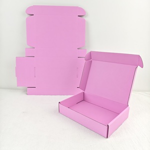 Custom Printed Logo Pink Kraft Mailing <strong>Boxes</strong> for <strong>Small</strong> Business Apparel Packaging - Product Image 4