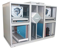 Systèmes CVC écoénergétiques Unité de ventilation à récupération de chaleur HRV ERV Contrôle précis de la température et de l'humidité Moteur sans balais R410A