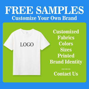 Commercio all'ingrosso personalizzato uomini 50% cotone 50% poliestere pianura t-shirt in bianco stampa Logo T Shirt all'ingrosso - Product Image 3