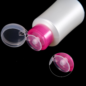 180ml Push Down Pump Dispenser Bottle Empty Makeup Remover <b>Nail</b> Polish Remover Liquid Container - Product Image 1