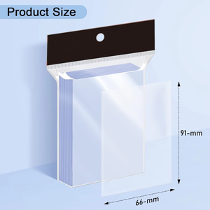 Fundas para tarjetas <span class=keywords><strong>Penny</strong></span> transparentes de 100 cuentas, protectores de tarjetas de plástico suave para colección <span class=keywords><strong>Pokémon</strong></span>, bolsas de plástico - Product Image 2