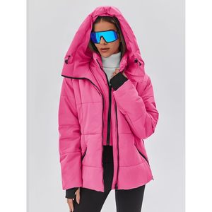 Chaqueta de Esquí para Mujer Fisoew, con Capucha, Aislada, Impermeable, Acolchada, con Cinturón, para Invierno y Nieve - Product Image 2