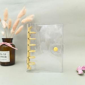 Binder PVC warna transparan <span class=keywords><strong>shell</strong></span> A6A5 penyimpanan inti manual ledger a7 Binder gesper <span class=keywords><strong>notebook</strong></span> - Product Image 6