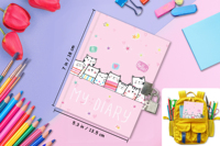 Journal intime avec serrure pour filles Journal de notes Secret Cats avec serrure Cahier à couverture rigide Cadeaux pour filles