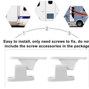 ตัวกันกระแทกประตูรูปตัว T ไนลอนสีขาวติดผนังสำหรับใช้ในบ้าน - Product Image 4