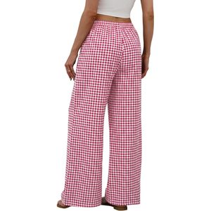 Women's Linen Summer Palazzo Pants Wide Leg High Waist <b>Flowy</b> Beach Trousers With Pockets Breathable Lightweight - Product Image 5